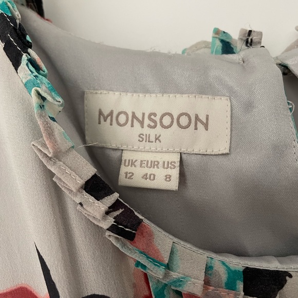 Monsoon Silk Day Dress - Picture 3 of 9